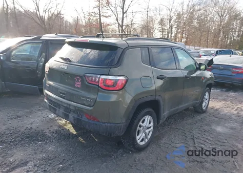 2018 Jeep Compass Sport 4X4 z USA, uszkodzony, nr VIN 3C4NJDAB5JT230292